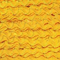 Тесьма Вьюнчик с золотой строчкой, 5 мм - тесьма вьюнчик желтая с золотом