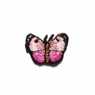 Термоаппликация &quot;Бабочка&quot;, 30 мм - термоаппликация вышитая "бабочка розовая"