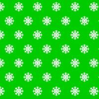 Печать "Новогодние фоны - Снежинки на зеленом-3"