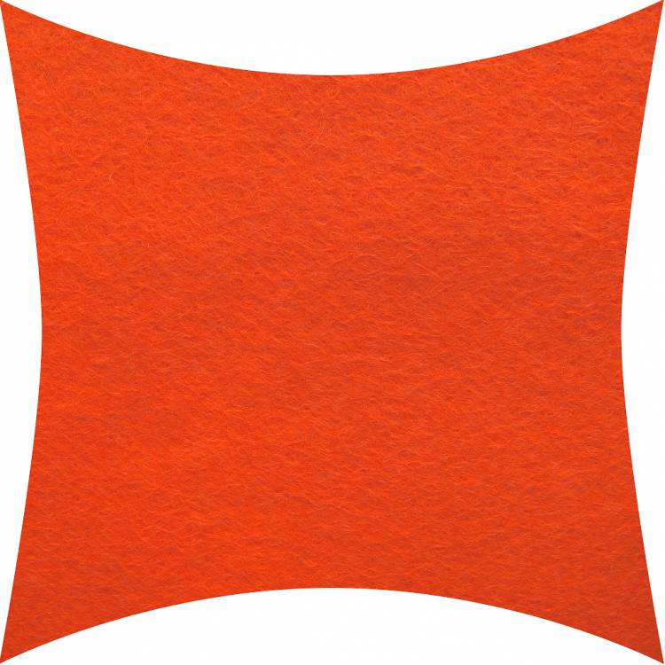 Фетр полушерстяной 1,2 мм, цвет оранжевый