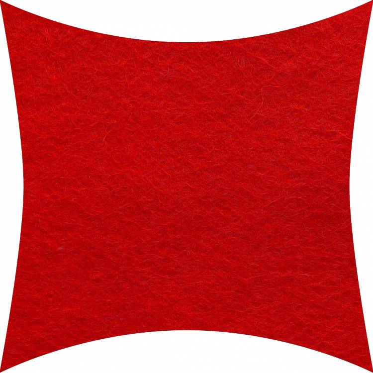 Фетр полушерстяной 1,2 мм, цвет красный