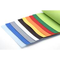 Набор жесткого п/э фетра 1.0 мм, 10 полос разного цвета, длинной 100 см - Цветовая гамма набора из 10 полос жесткого фетра
