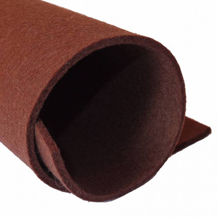 Фетр мягкий п\э 3,0 мм, цвет коричневый