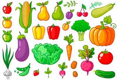 Еда, фрукты, овощи, растения