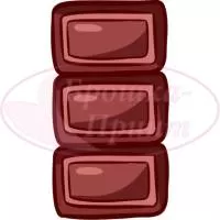Шаблон для броши, фетр, рис. 356 (Буквы-Сладости-I-Lat)