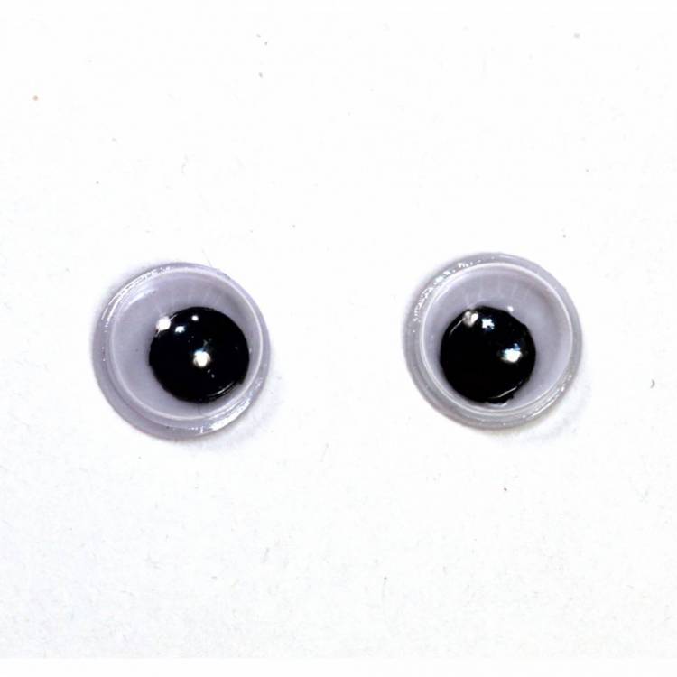 Глазки бегающие, 6 мм (5 пар)