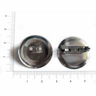 Застежка для броши круглая, 24 мм - Застежка для броши круглая, 24 мм