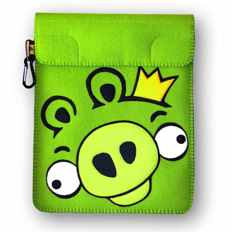 Angry Birds - зеленая свинка - чехол для планшета iPad