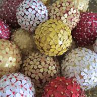 Пайетки Цветы, 10 мм - шары с пайетками