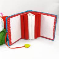 Игольница- книжка &quot;Новогодняя птичка&quot; - Игольница- книжка "Новогодняя птичка"
