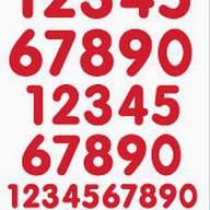 Цифры красные, бархатные термонаклейки - цифры 1.jpg