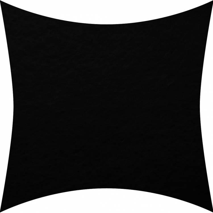 Фетр полушерстяной 1,2 мм, цвет чёрный