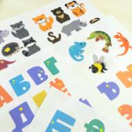Печать &quot;Алфавит с пальчиковыми животными&quot; от Анны Пицык ( 5,5 листов) - Печать "Алфавит с пальчиковыми животными" от Анны Пицык ( 5,5 листов)
