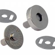 Кнопка магнитная стандартная, 14 мм - Кнопка магнитная никель диаметр 14мм