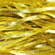 Лента металлизированная, 3 мм - металлизированная узкая лента золотая