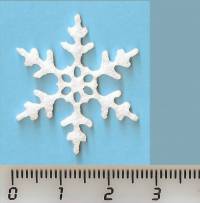 Вырубка из жесткого корейского фетра 1,2 мм "Снежинка маленькая, вариант 1"