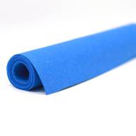 Фетр жесткий полиэстеровый 1,1 мм, синий - Синий жесткий полиэстеровый фетр толщиной 1.1 мм