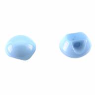 Носик-глазик пришивной выпуклый &quot;Горошина&quot; 10 мм - Пришивной носик или глазик для игрушки из фетра, цвет голубой