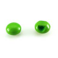 Носик-глазик пришивной выпуклый &quot;Горошина&quot; 10 мм - Пришивной носик или глазик для игрушки из фетра, цвет зеленый