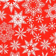 Печать &quot;Новогодние фоны - Снежинки на красном-2&quot; - Печать "Новогодние фоны - Снежинки на красном-2"
