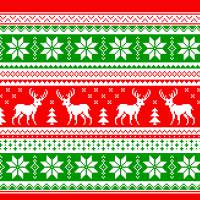 Печать "Новогодние фоны - Вязаный орнамент с оленями-2"