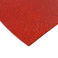 Корейский фетр с голографическим покрытием - красный, мелкий блеск - Корейский фетр с голографическим покрытием - красный, мелкий блеск