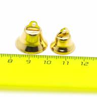 Колокольчики 18 мм (золото, серебро) - Сравнение двух золотых колокольчиков (18 и 14 мм диаметром)