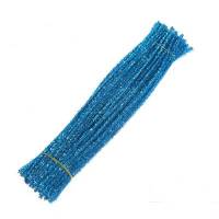 Синельная проволока "Мишура" цвет бирюзовый 10 шт.
