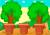 Дидактическая игра на фетре с рисунком "Фруктовый сад" - Лист 2 (фон) (A4(22см*30см), 1.2 мм)